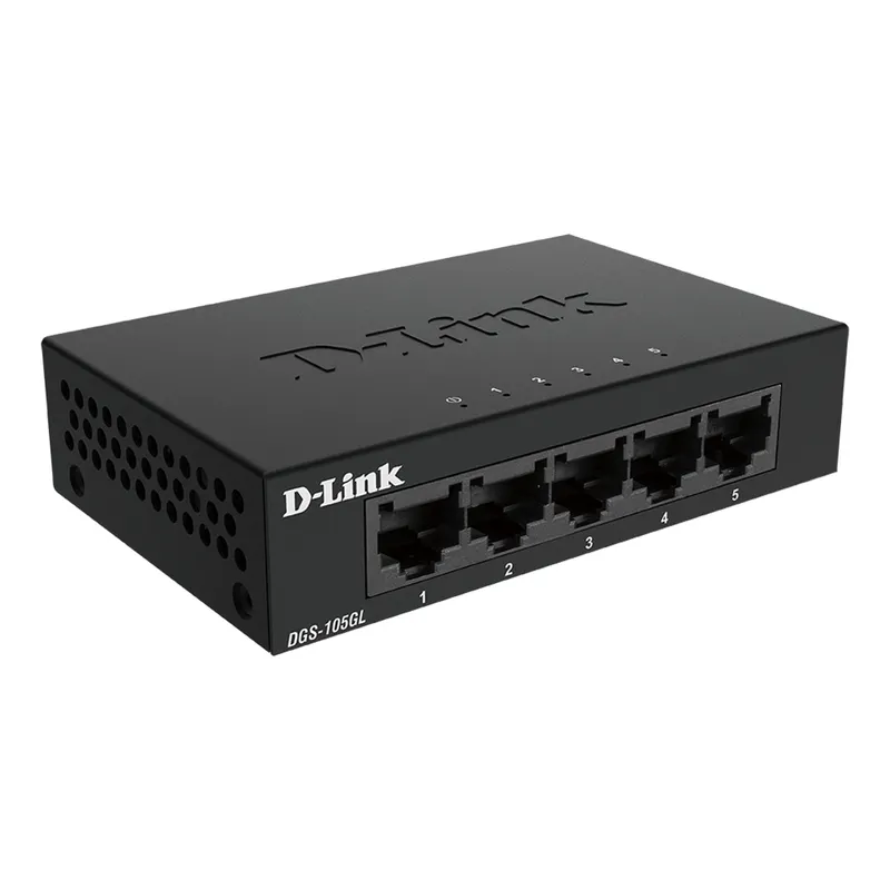 D-Link D-Link DGS-105GL 5-Poorts Gigabit Desktop Switch (Metalen Behuizing)