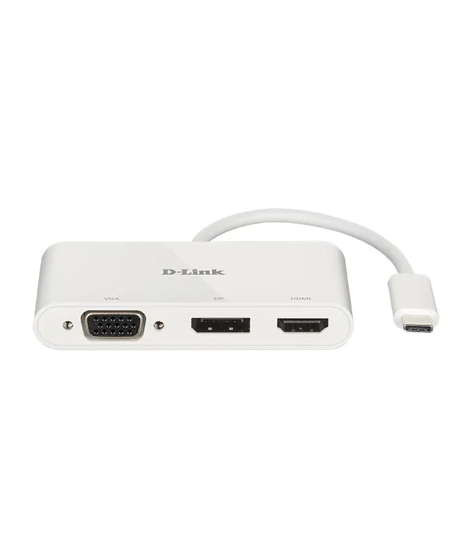 D-Link D-Link DUB-V310 3-in-1 USB-C Video Adapter (HDMI, DisplayPort, VGA)