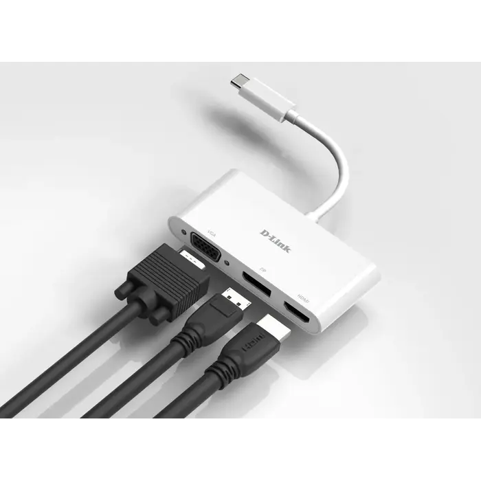 D-Link D-Link DUB-V310 3-in-1 USB-C Video Adapter (HDMI, DisplayPort, VGA)