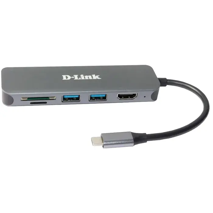 D-Link D-Link DUB-2327 6-in-1 USB-C Hub met 4K HDMI en 60W Power Delivery