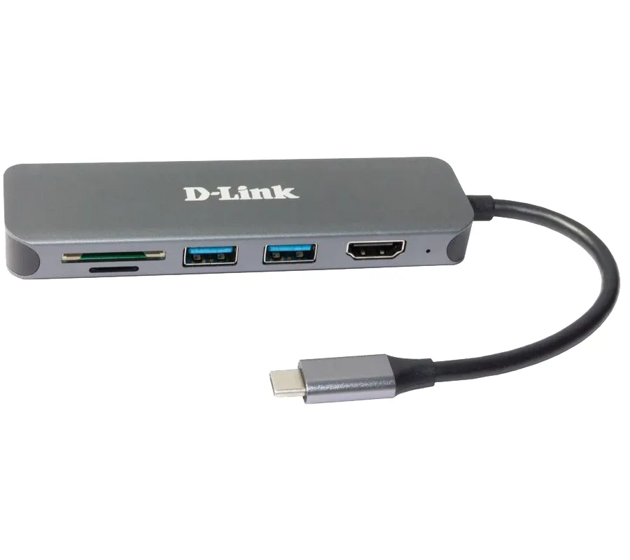 D-Link D-Link DUB-2327 6-in-1 USB-C Hub met 4K HDMI en 60W Power Delivery