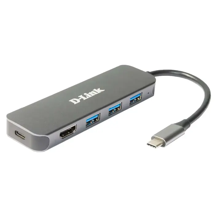 D-Link D-Link DUB-2333 5-in-1 USB-C Hub - 4K HDMI & 60W Power Delivery