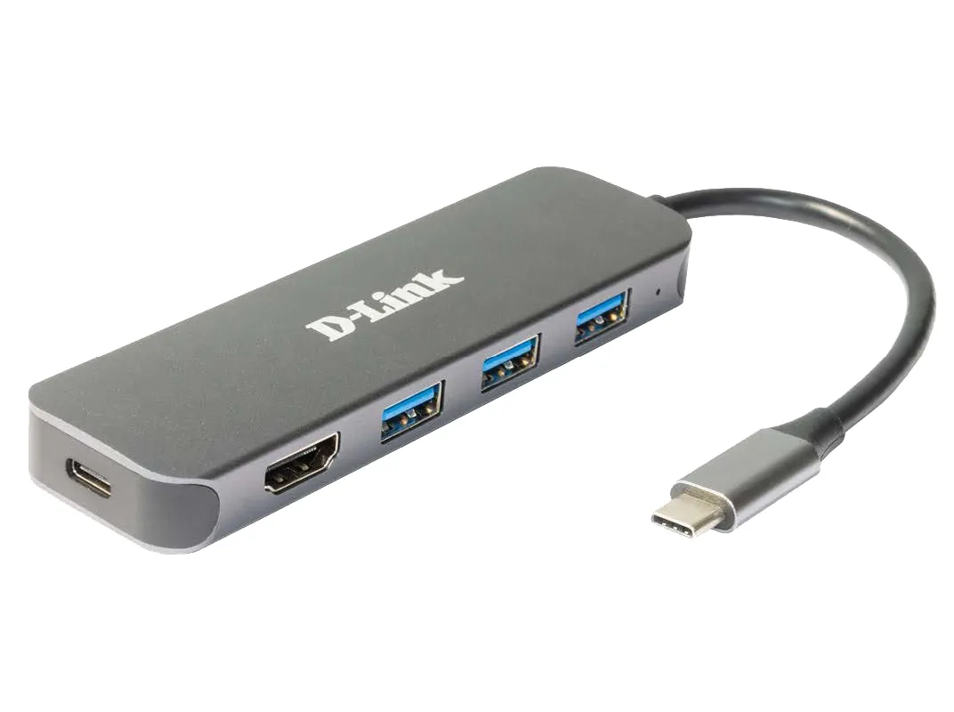 D-Link D-Link DUB-2333 5-in-1 USB-C Hub - 4K HDMI & 60W Power Delivery