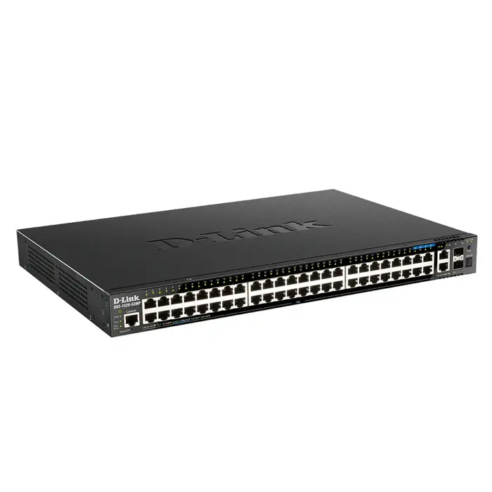 D-Link D-Link DGS-1520-52MP Managed L3 PoE+ Switch met 10G Uplinks
