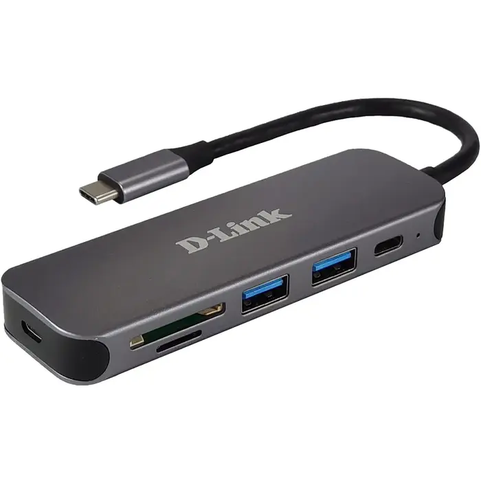 D-Link D-Link DUB-2325 USB-C Hub met SD/MicroSD Kaartlezer en USB 3.0