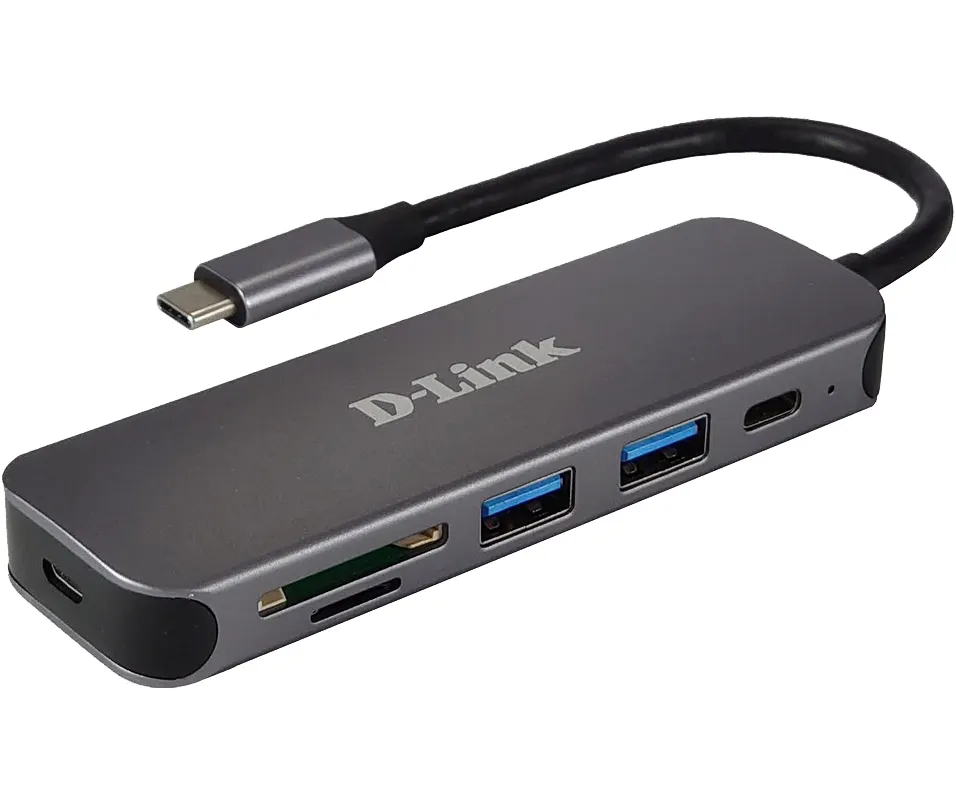 D-Link D-Link DUB-2325 USB-C Hub met SD/MicroSD Kaartlezer en USB 3.0