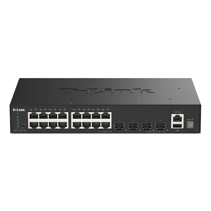 D-Link D-Link DGS-1530-20 Managed Switch (4x 10G SFP+ / 280 mm)