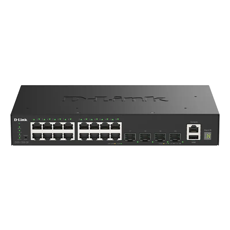 D-Link D-Link DGS-1530-20 Managed Switch (4x 10G SFP+ / 280 mm)