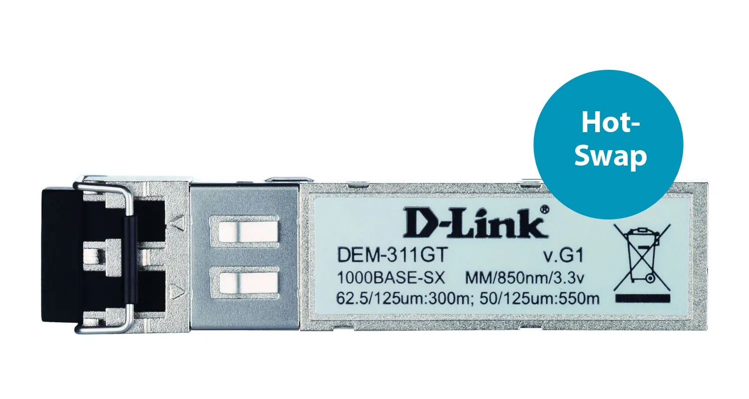 D-Link D-Link DEM-311GT SFP Module 1000Base-SX Multi-Mode (tot 550m)