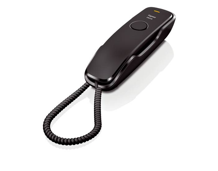 Gigaset Gigaset DA210 analoge telefoon voor wandmontage (zwart) (S30054-S6527-R101)
