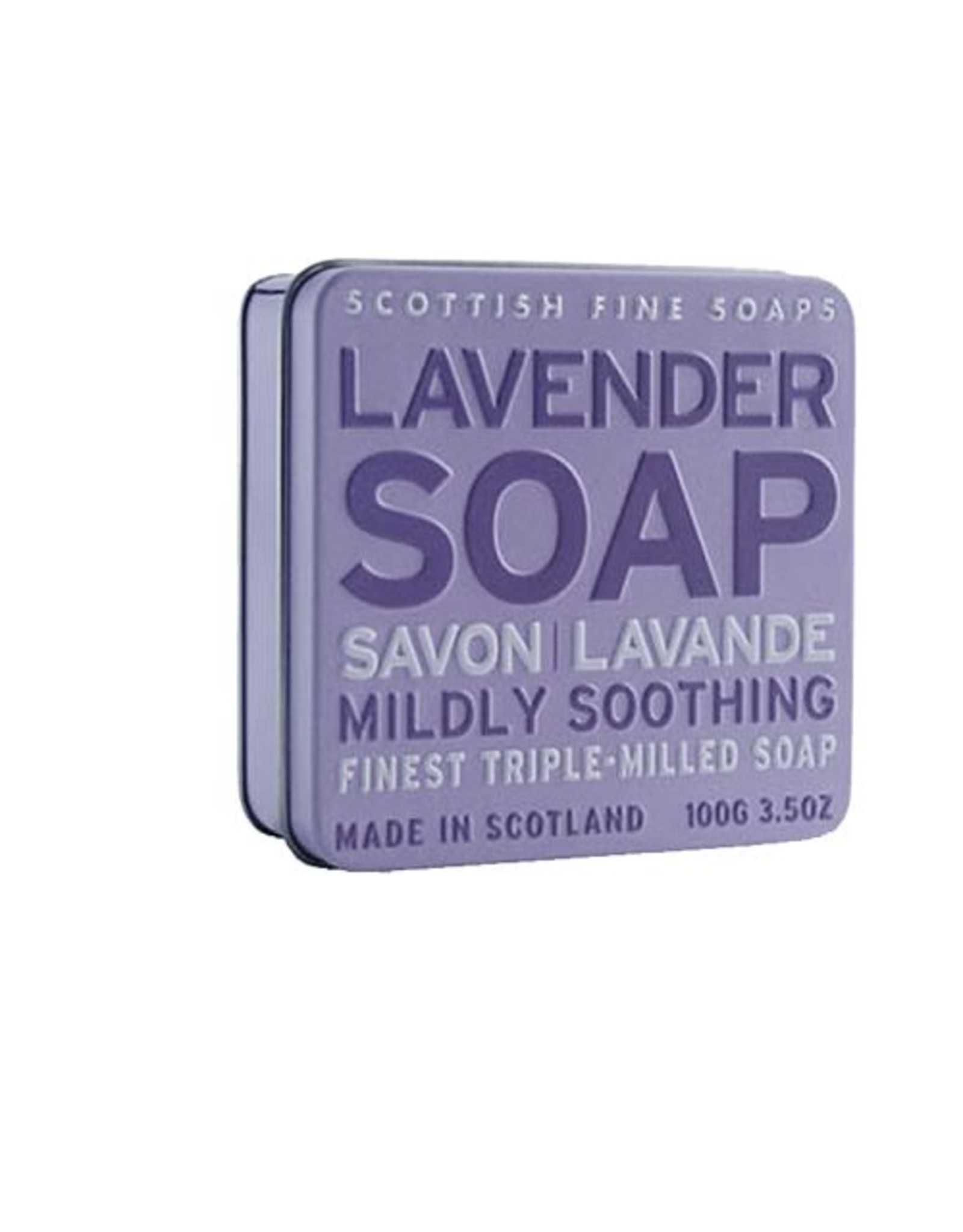 Blik met lavendel zeep - Scottisch Fine Soap