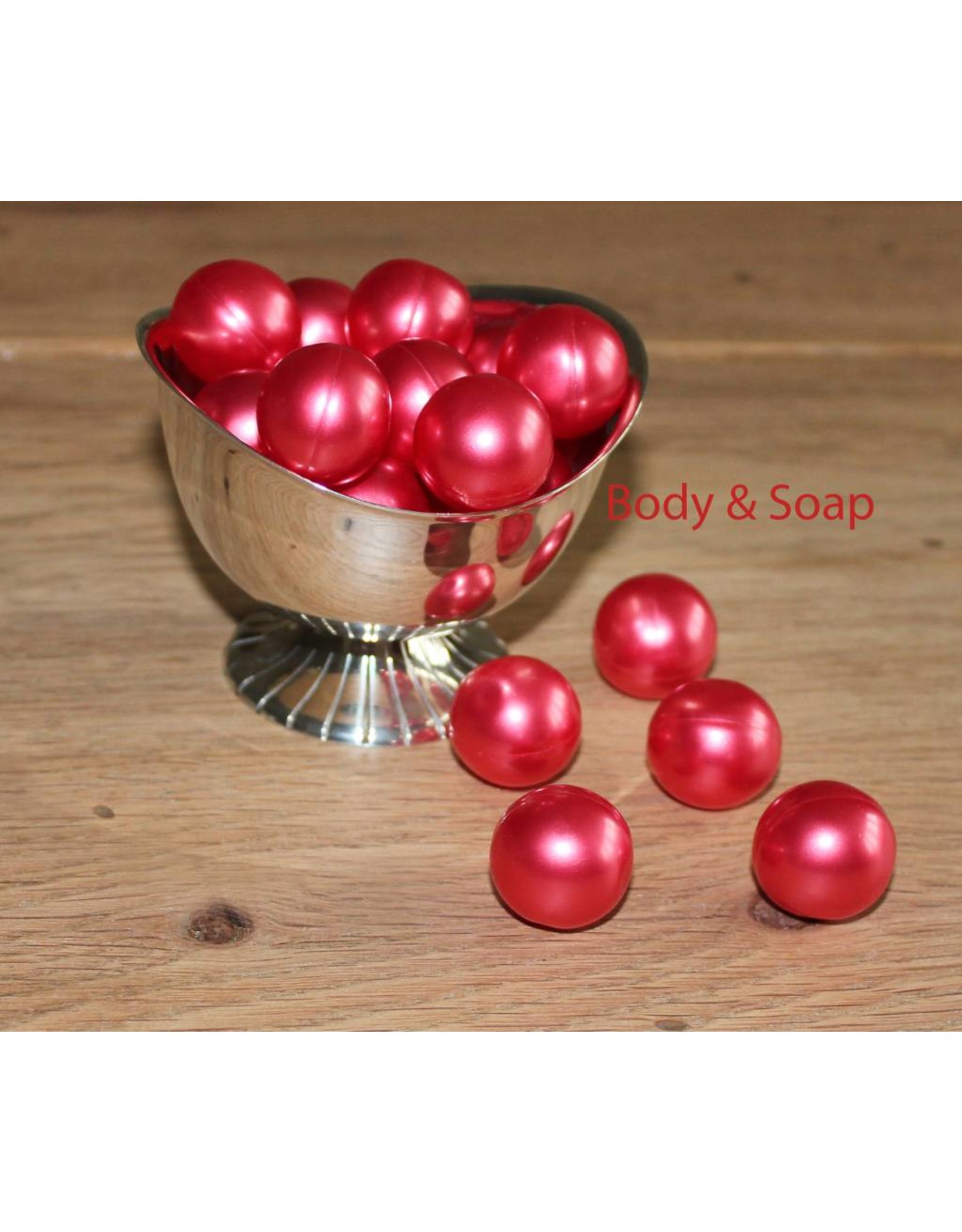 Badparel (rood) metallic - Body & Soap