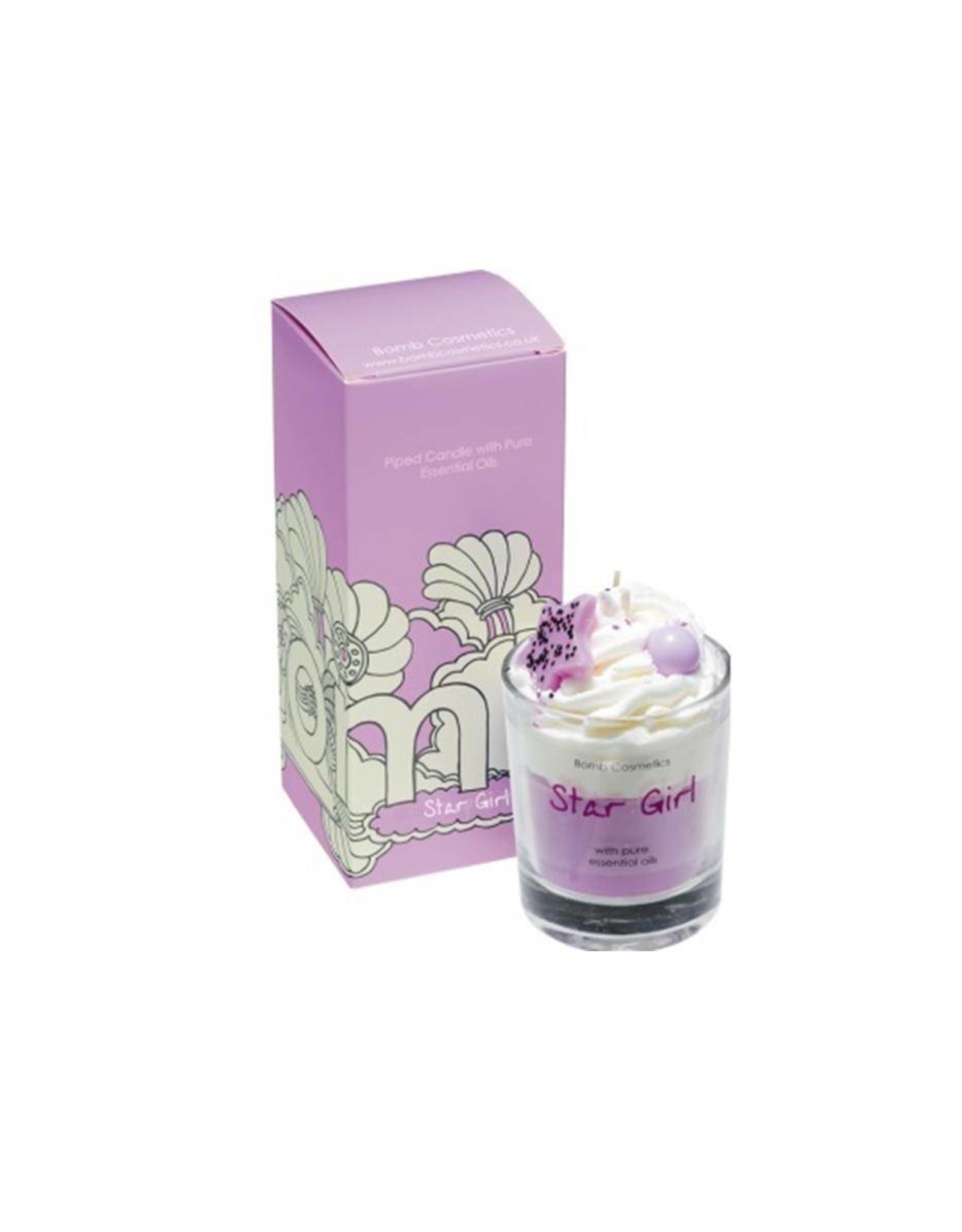 Bomb Cosmetics Geurkaars 'Star Girl Whipped Piped Candle' - Body & Soap