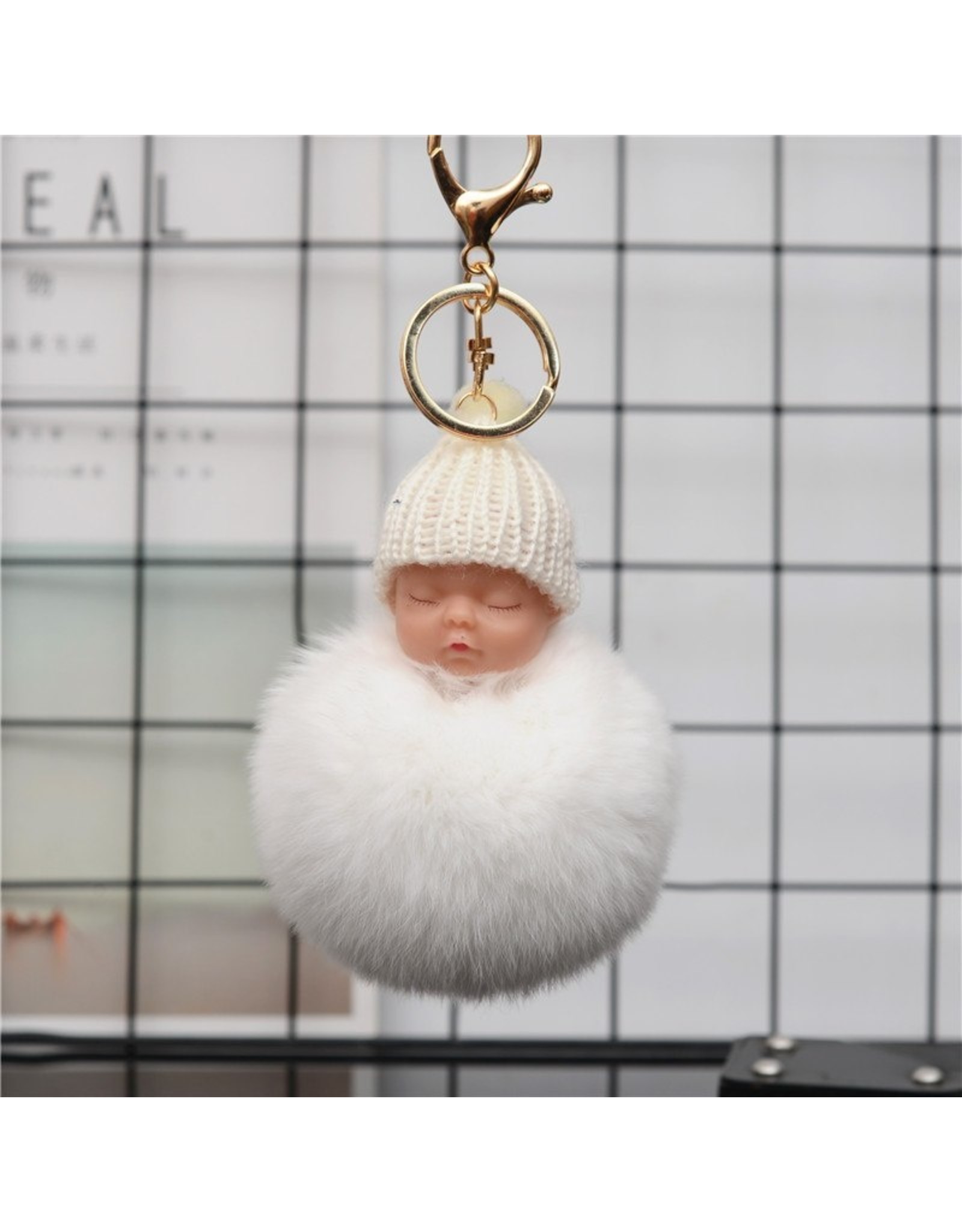 Sleutelhanger Baby PomPom - Body & Soap