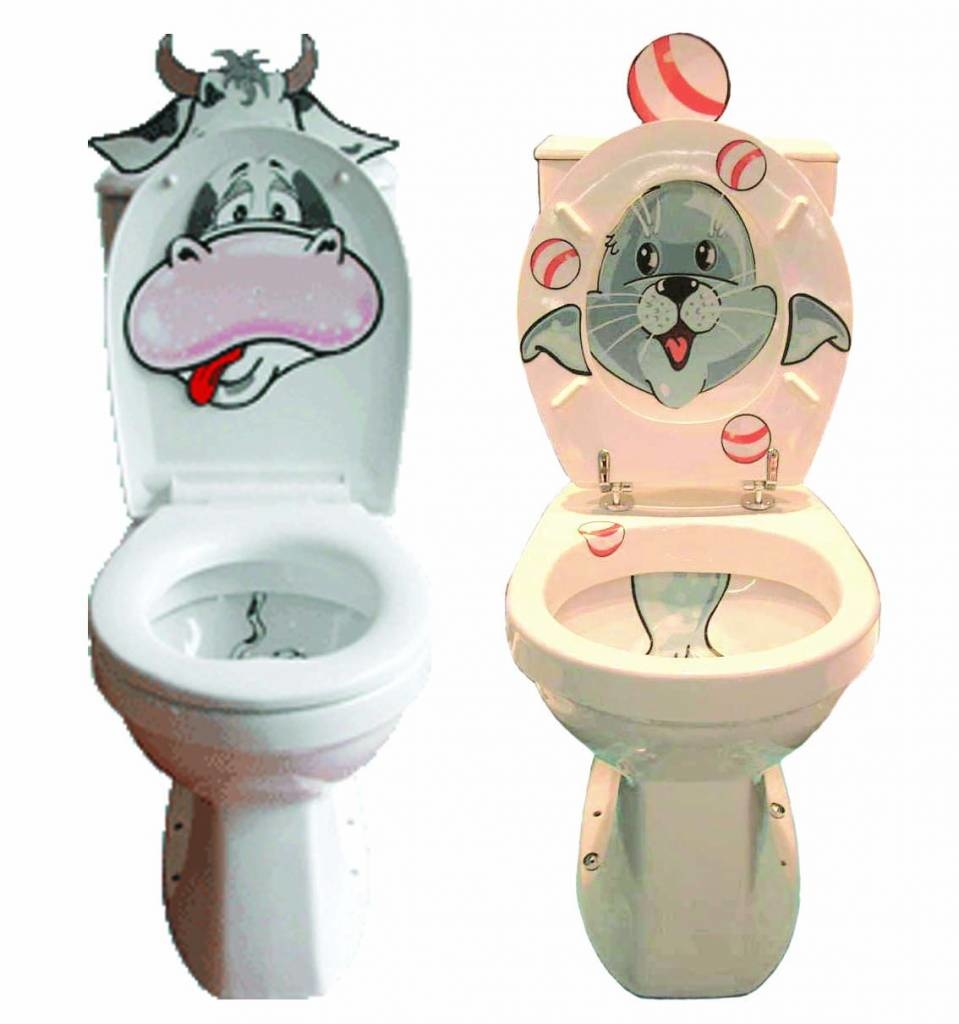 cilinder Hover Oh Toilet bril stickers - Body & Soap - Body & Soap