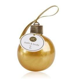 Christmas bauble (gold) filled with bath and shower gel 240ml