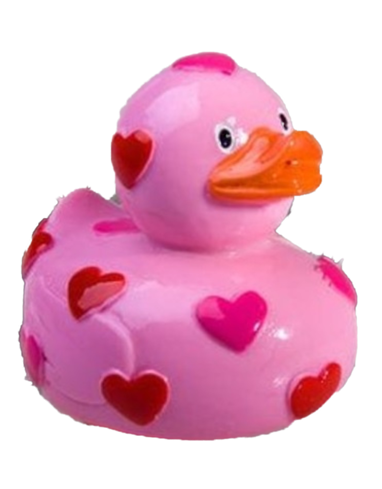 Lipgloss 'Pucker Duck' Roze met Rood/Roze hartjes - Body & Soap