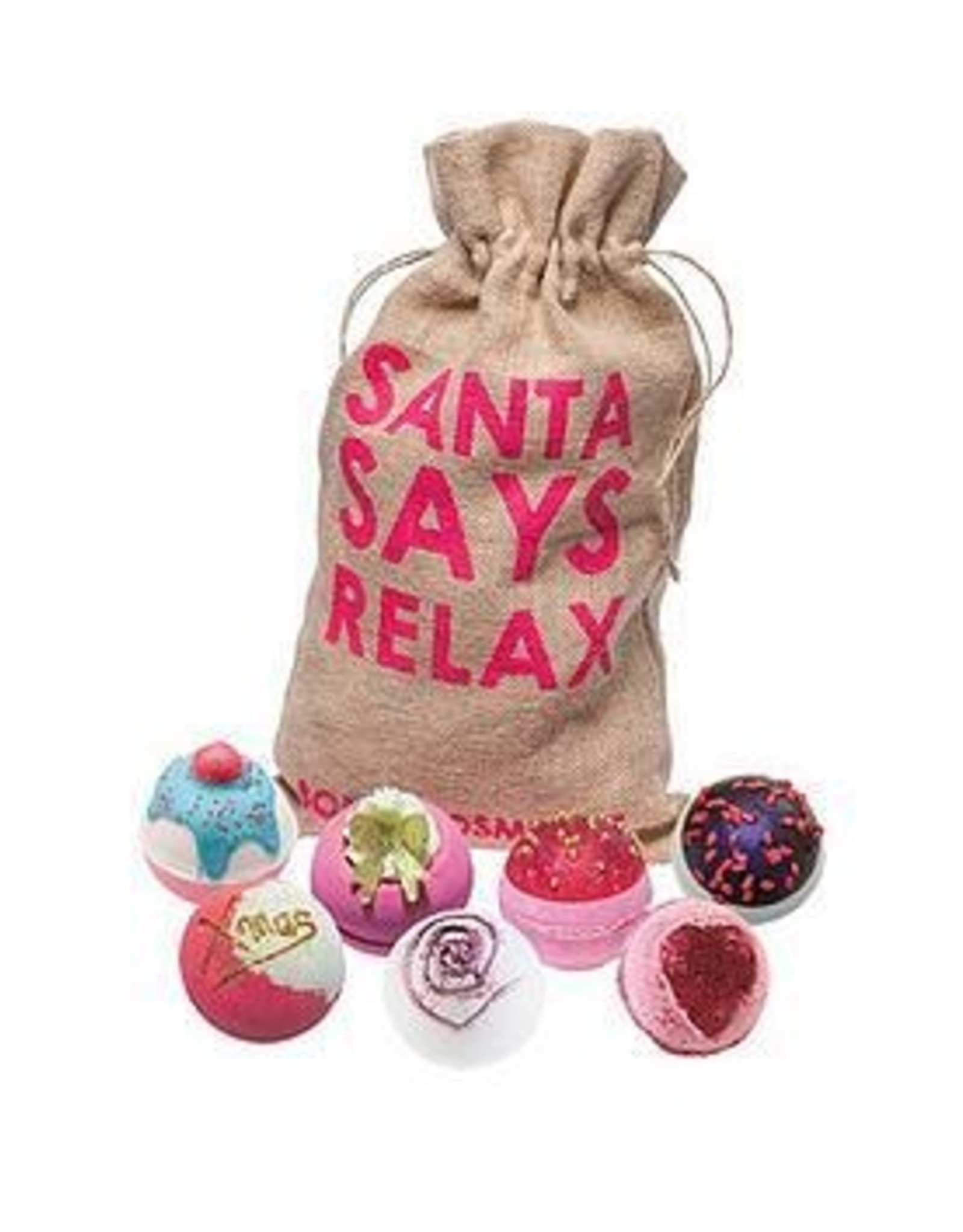 Bomb Cosmetics 7 Bath Blasters 'Santa Says Relax' - Body & Soap