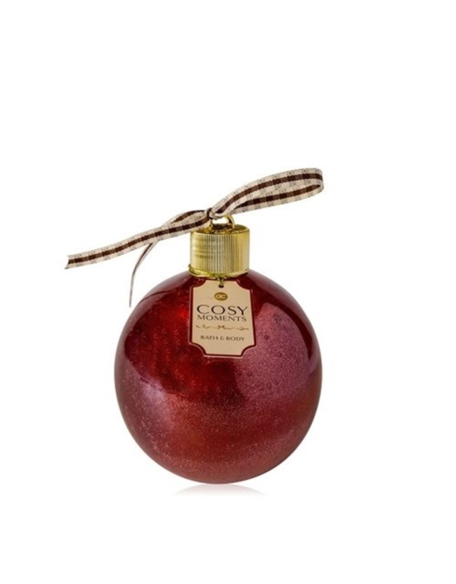 Kerstbal (rood) bad- en douchegel 500ml - Cosy Moments