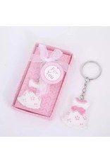 Sleutelhanger Baby Jurkje roze - Body & Soap