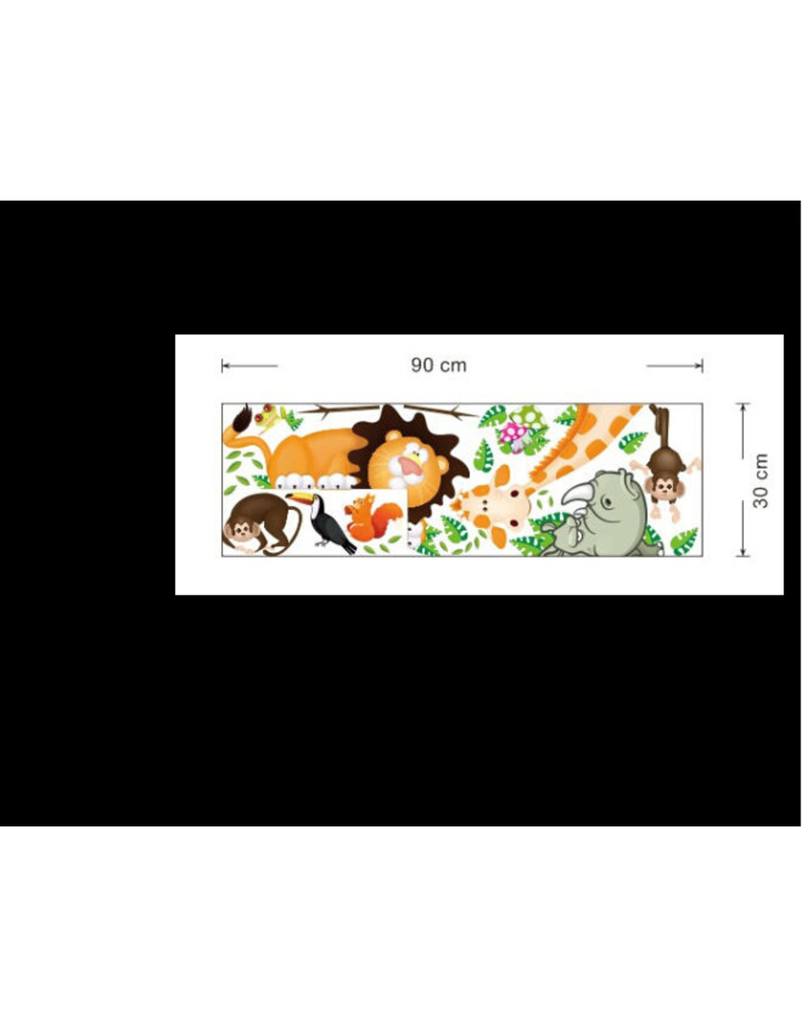 Muursticker Jungle Dieren - Body & Soap