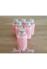 Flesje badzout 70g met bedrijfslogo - Body & Soap