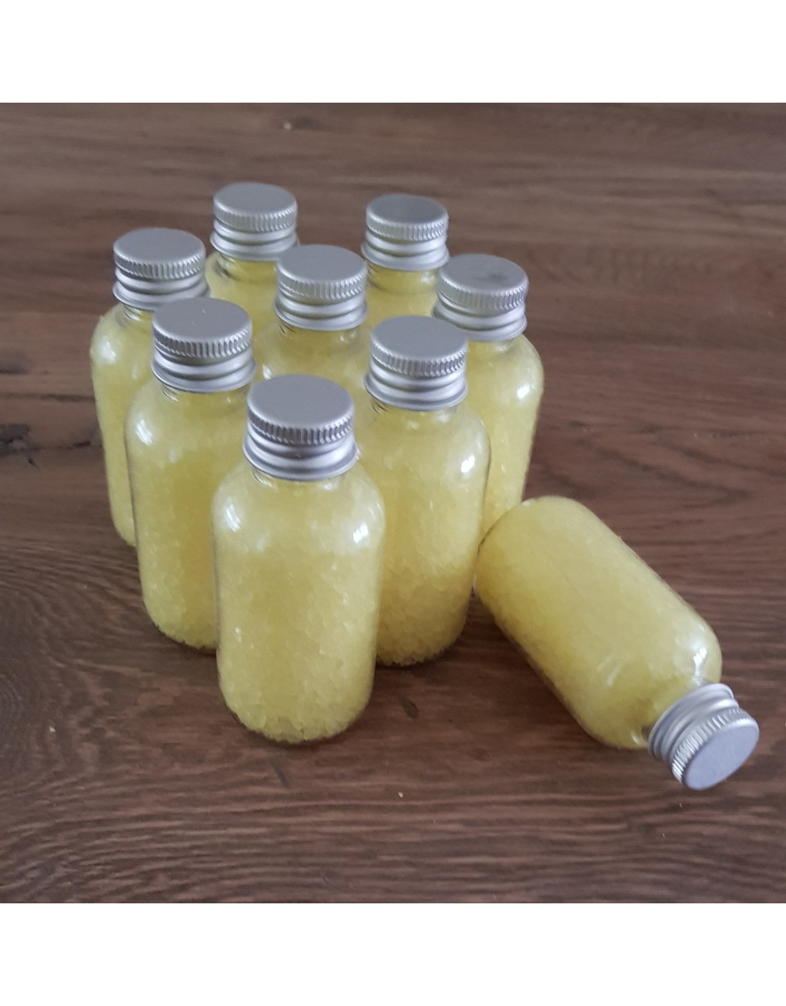 Flesje badzout 70g  - Een klein bedankje voor ontspanning en geluk