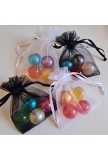 Organza zakjes met 4 badparels - Body & Soap