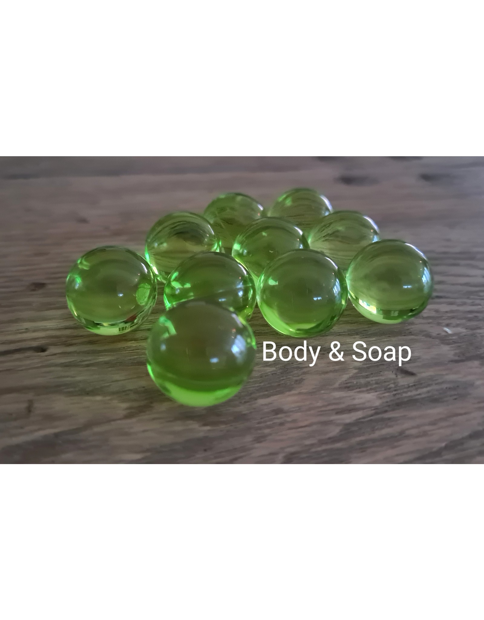 Badparels (groen) transparant - Body & Soap