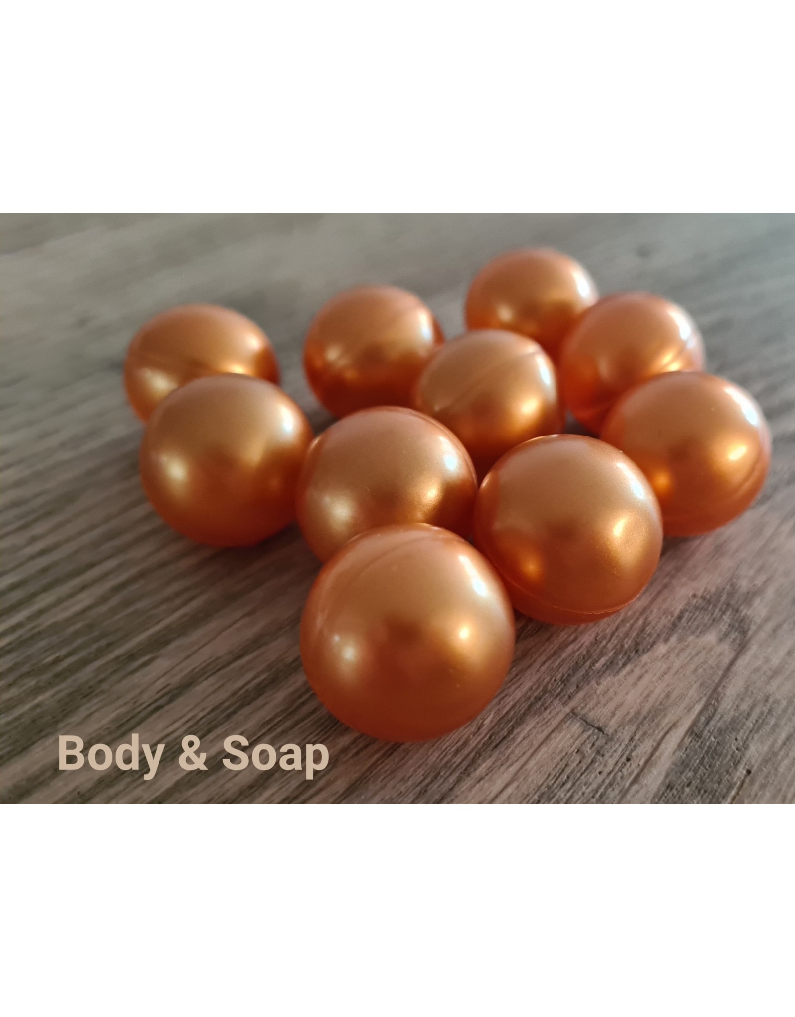 Badparels (oranje) metallic - Body & Soap