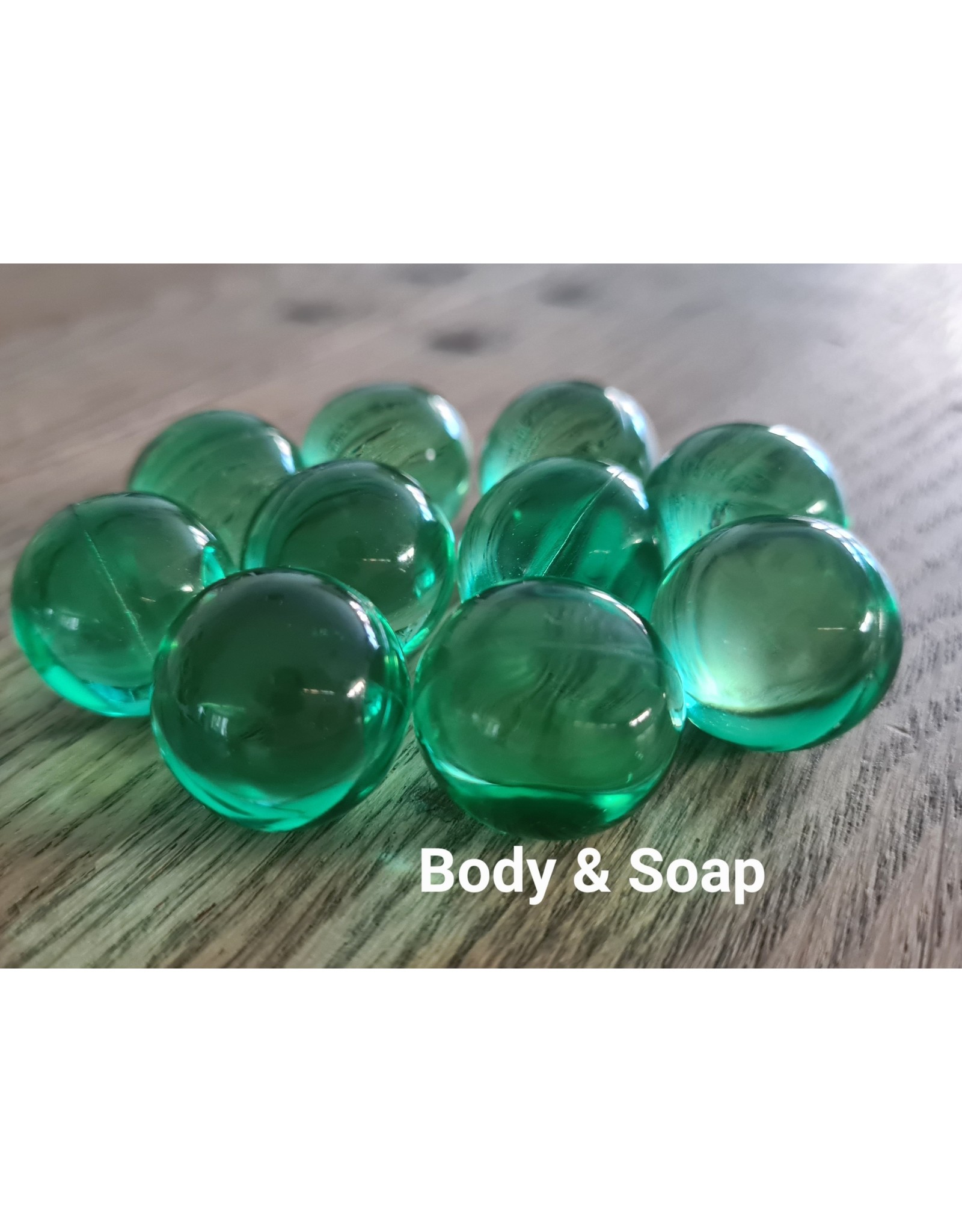 Badparels (turquoise) transparant - Body & Soap