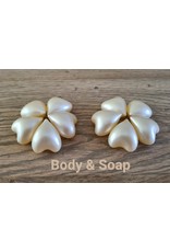 Badparel figuurtjes (hart-creme) - Body & Soap