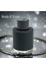 Body & Soap Geurpotje zwart/ziwarte dop  - Body & Soap