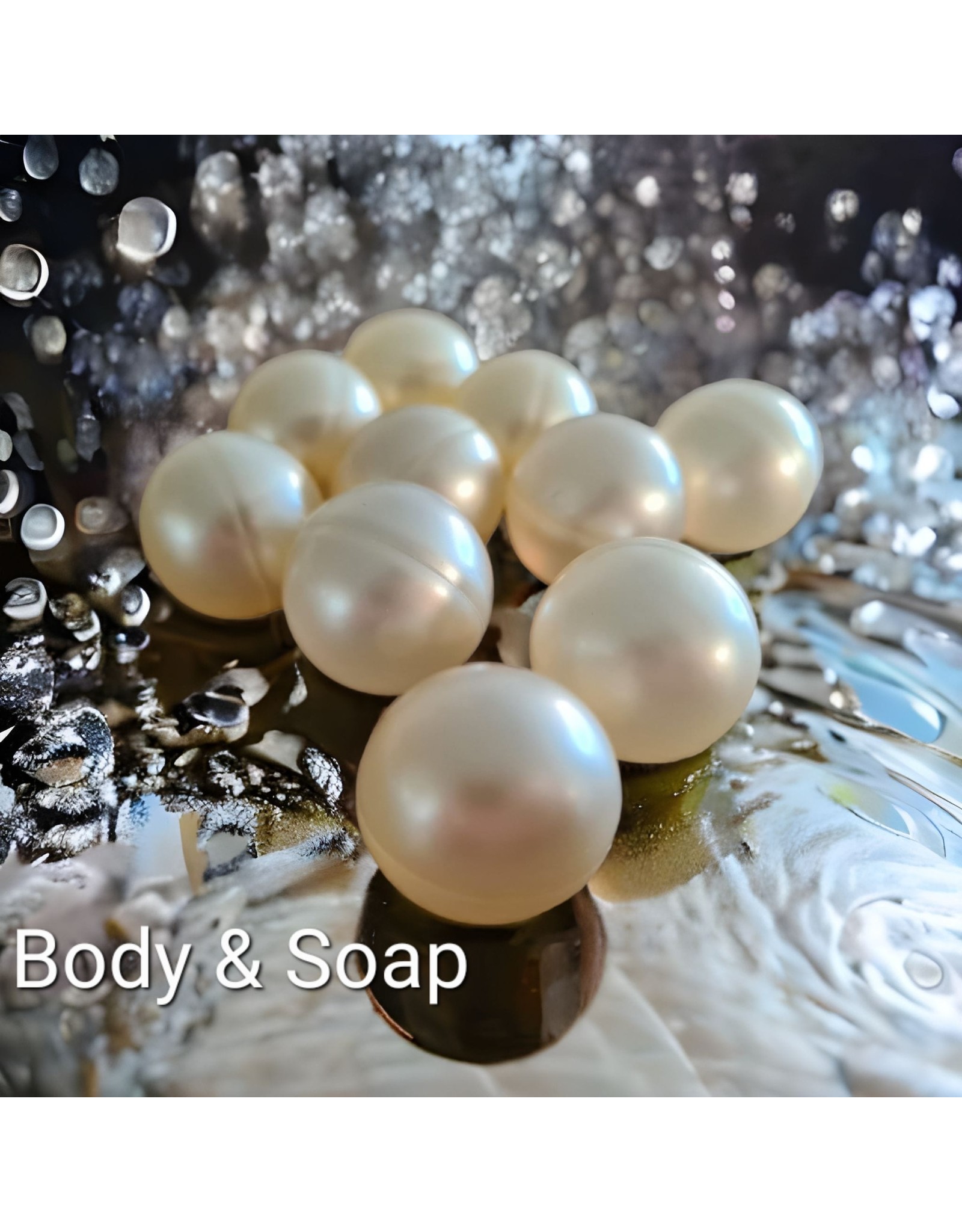 Badparels (wit) metallic - Body & Soap