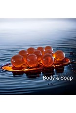 Badparel (oranje) transparant - Body & Soap