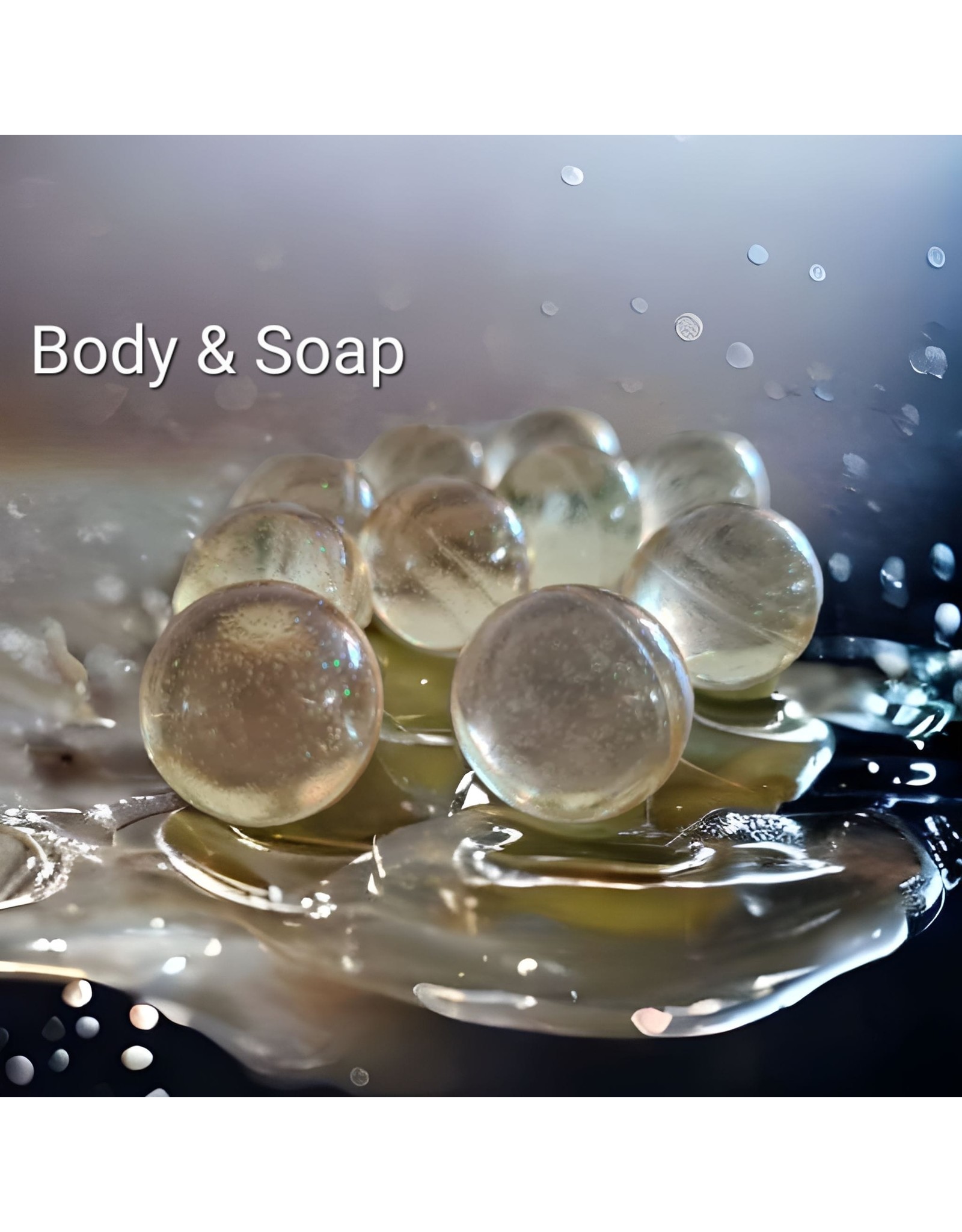 Badparels (geel/goud) transparant  - Body & Soap
