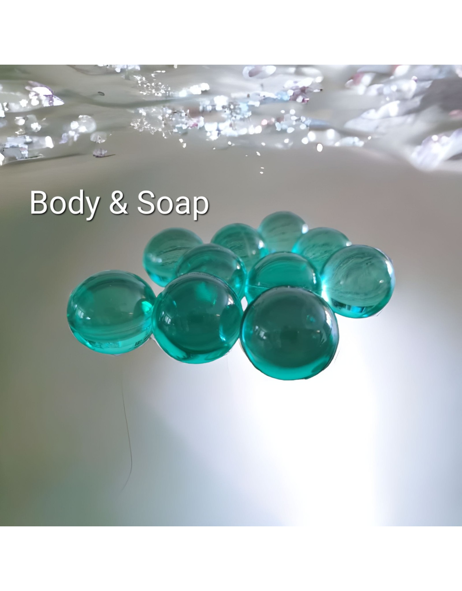 Badparels (lichtblauw) transparant  - Body & Soap
