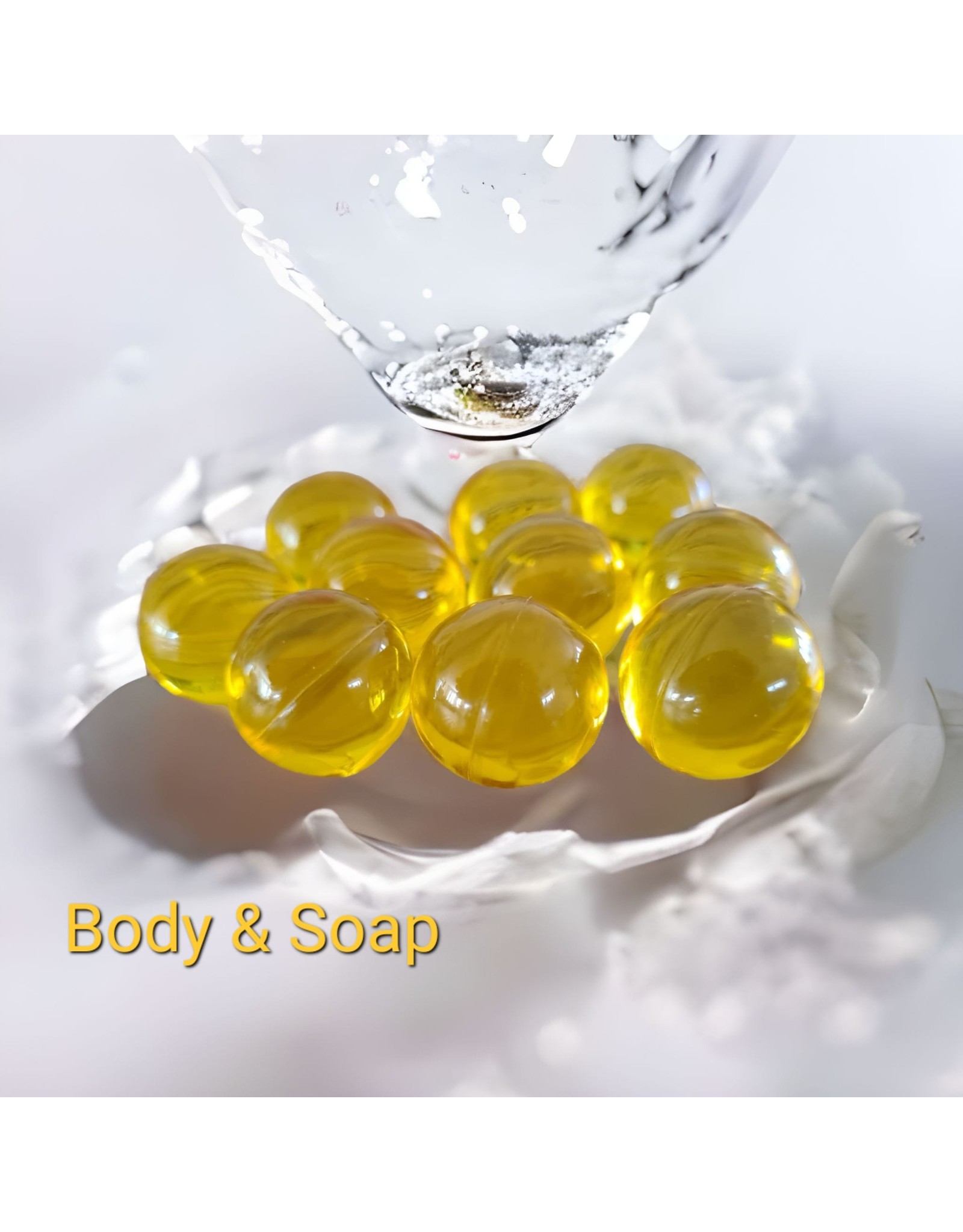 Bath pearl (yellow) transparent - Body & Soap