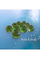 Badparel (groen) transparant - Body & Soap