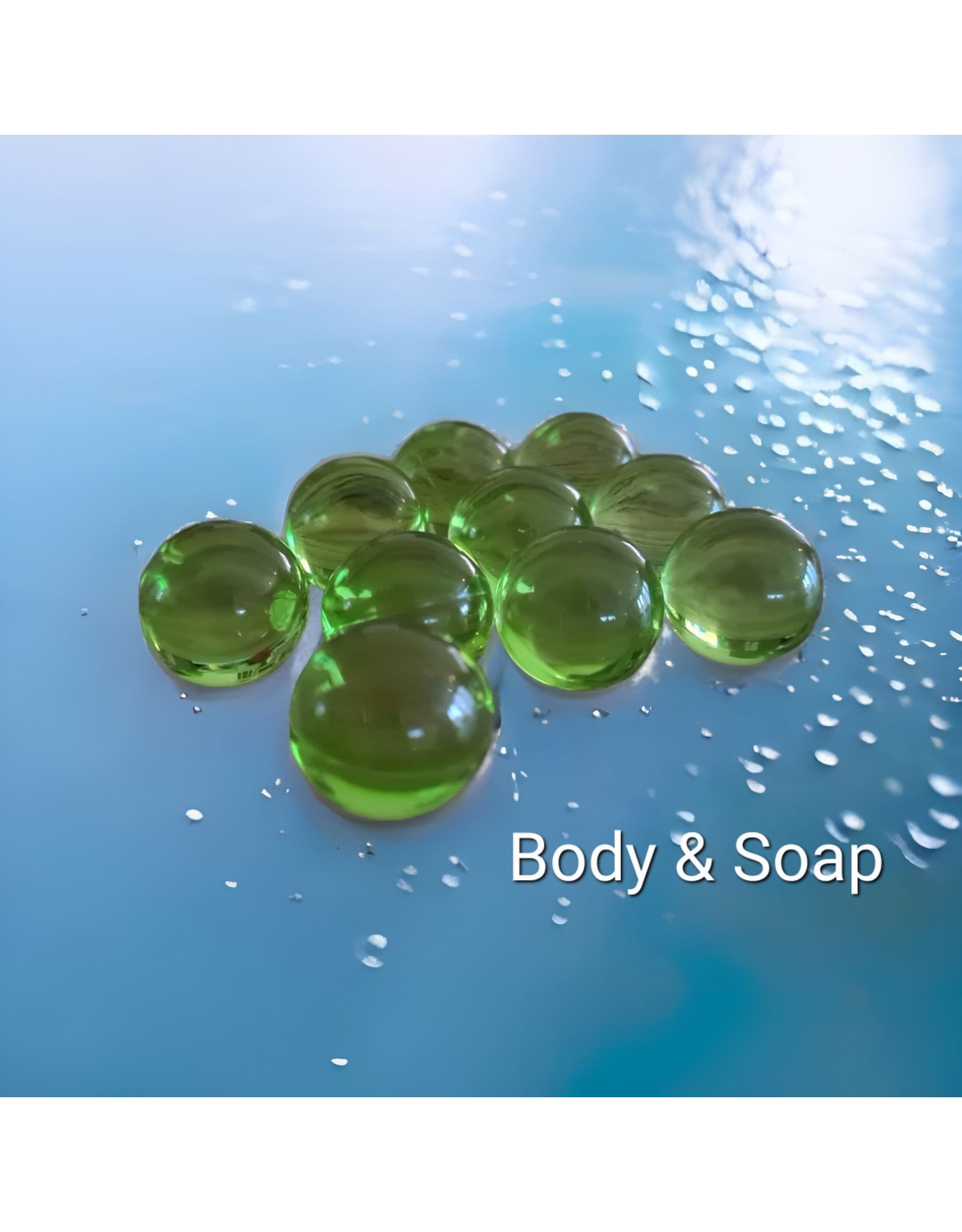 Badparels (groen) transparant - Body & Soap