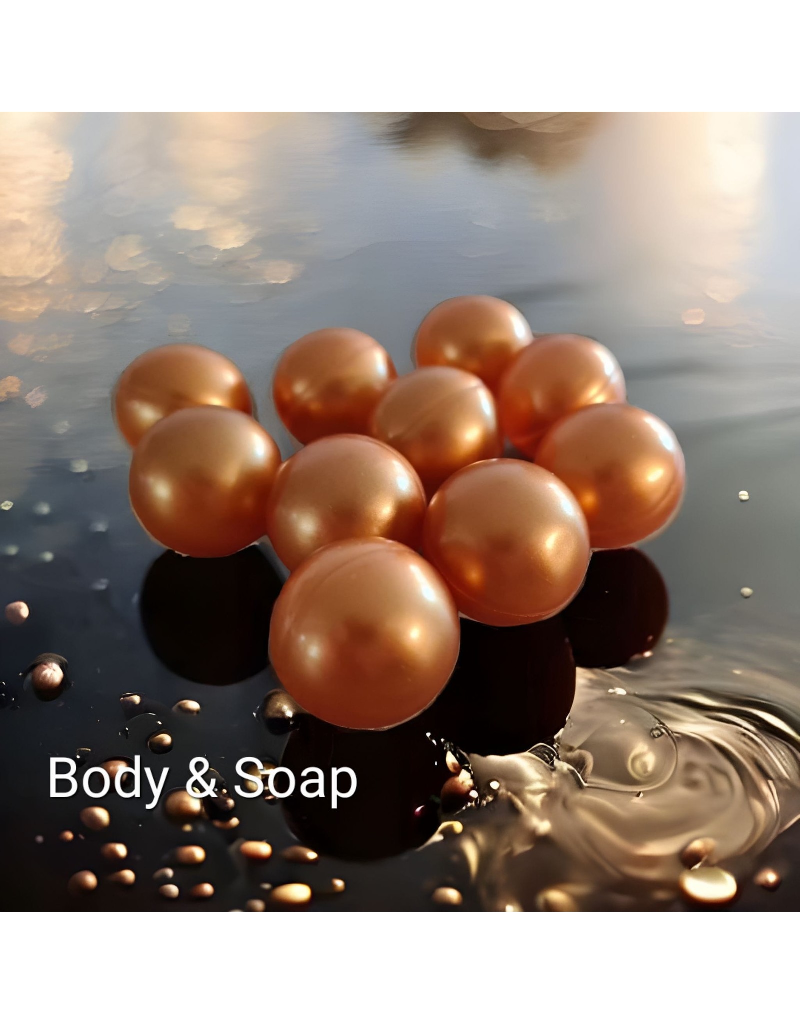 Badparels (oranje) metallic - Body & Soap