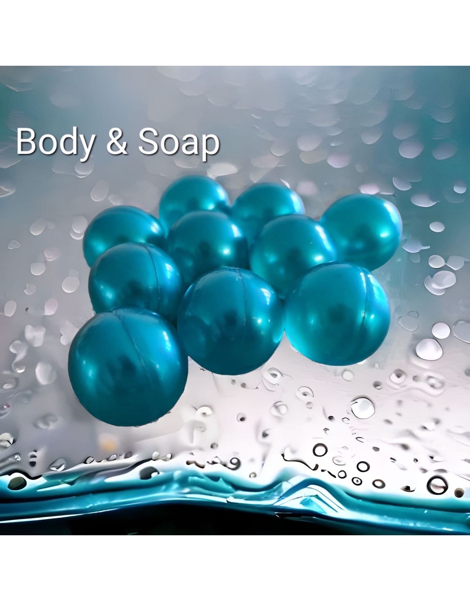 Badparels (turquoise/lichtblauw) metallic - Body & Soap