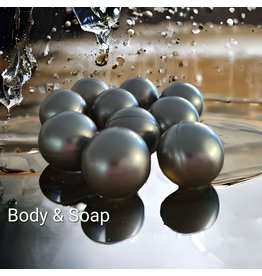 Badparels (zilver) metallic