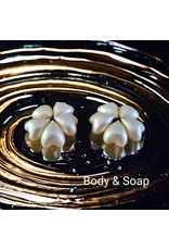 Badparel figuurtjes (hart-creme) - Body & Soap