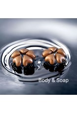 Badparel figuurtjes (hart-bruin) Musk  - Body & Soap