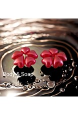 Badparel figuurtjes (hart-rood) metallic - Body & Soap