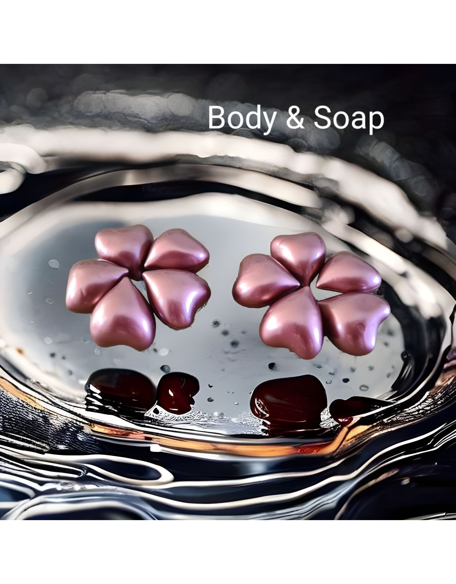 Badparel figuurtjes (hart-violet) - Body & Soap