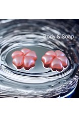 Badparel figuurtjes (hart-zachtroze) metallic  - Body & Soap