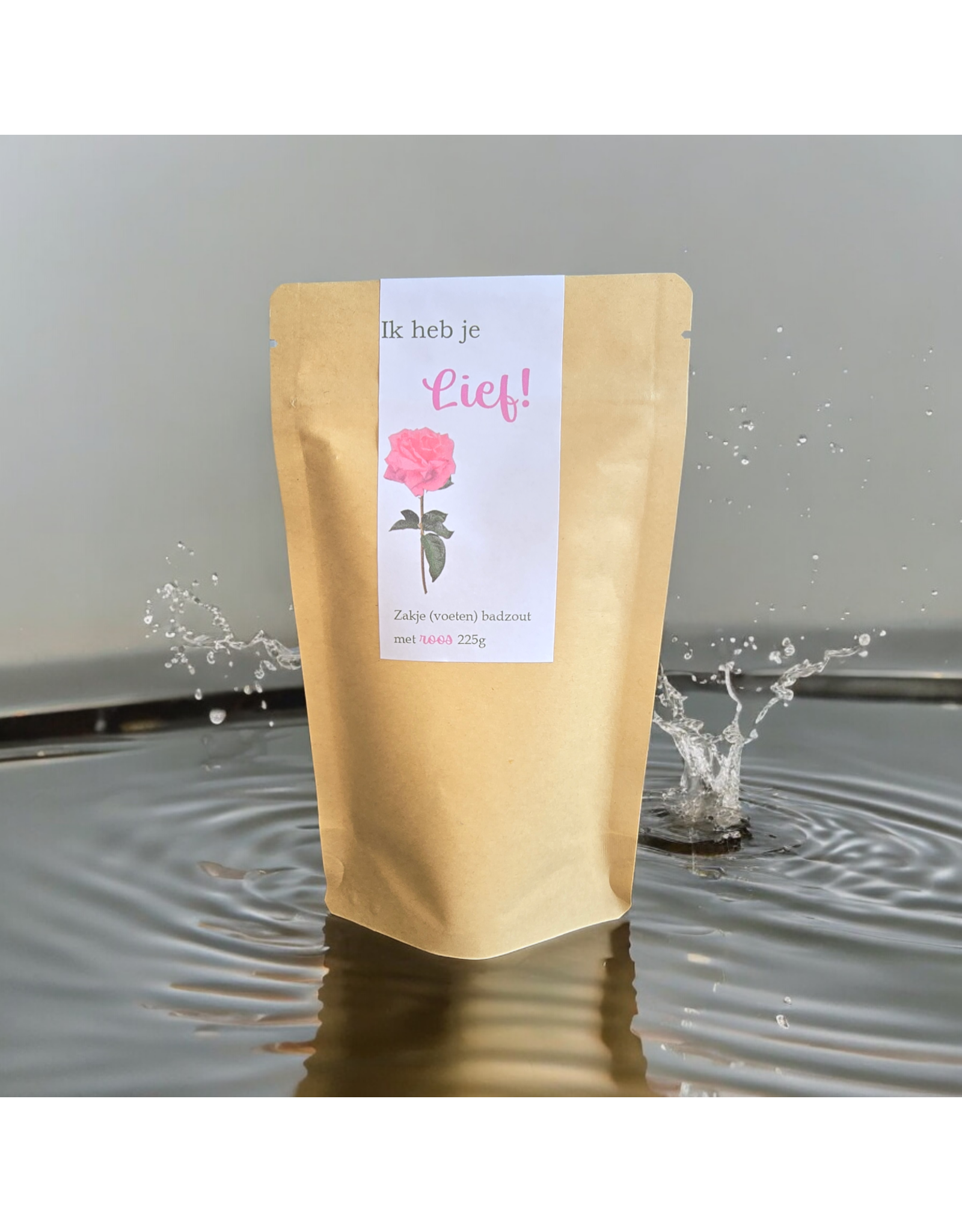 Body & Soap Zakje (voeten) badzout Roos-liefdevol