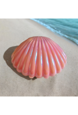 Schelp (roze) gevuld met 7 badparels- De perfecte badaccessoire